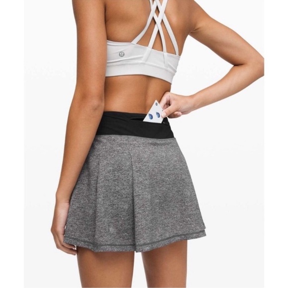 Lululemon Athletica Black and Gray Athletic Shorts - Picture 5 of 8